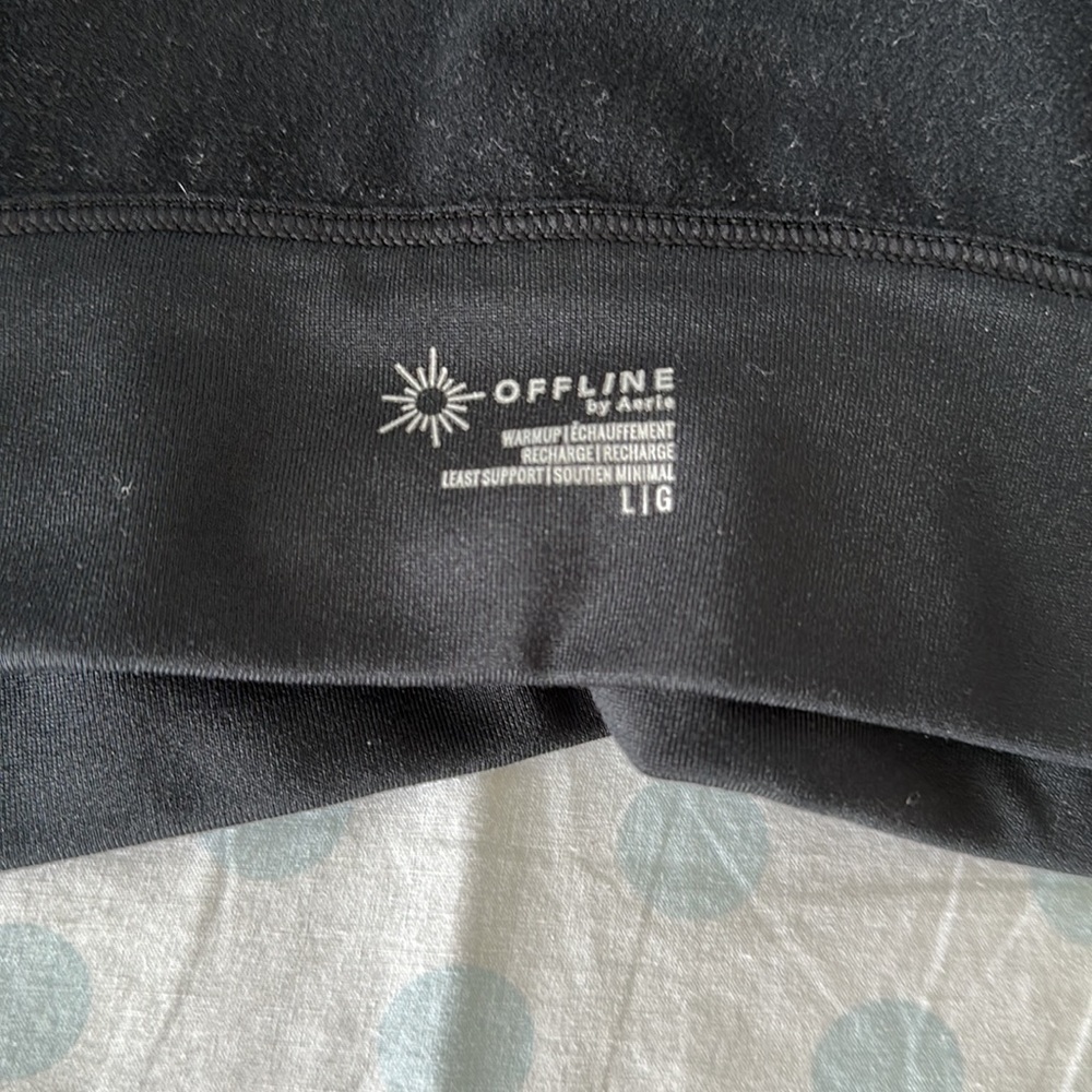 Aerie offline sports bra large black - Picture 3 of 5